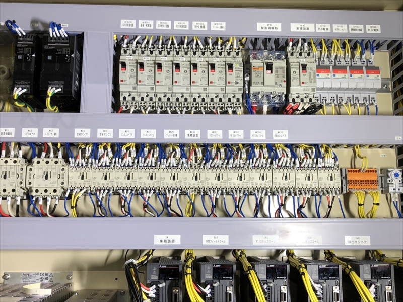 制御盤製造・機械の機側電気配線工事とは